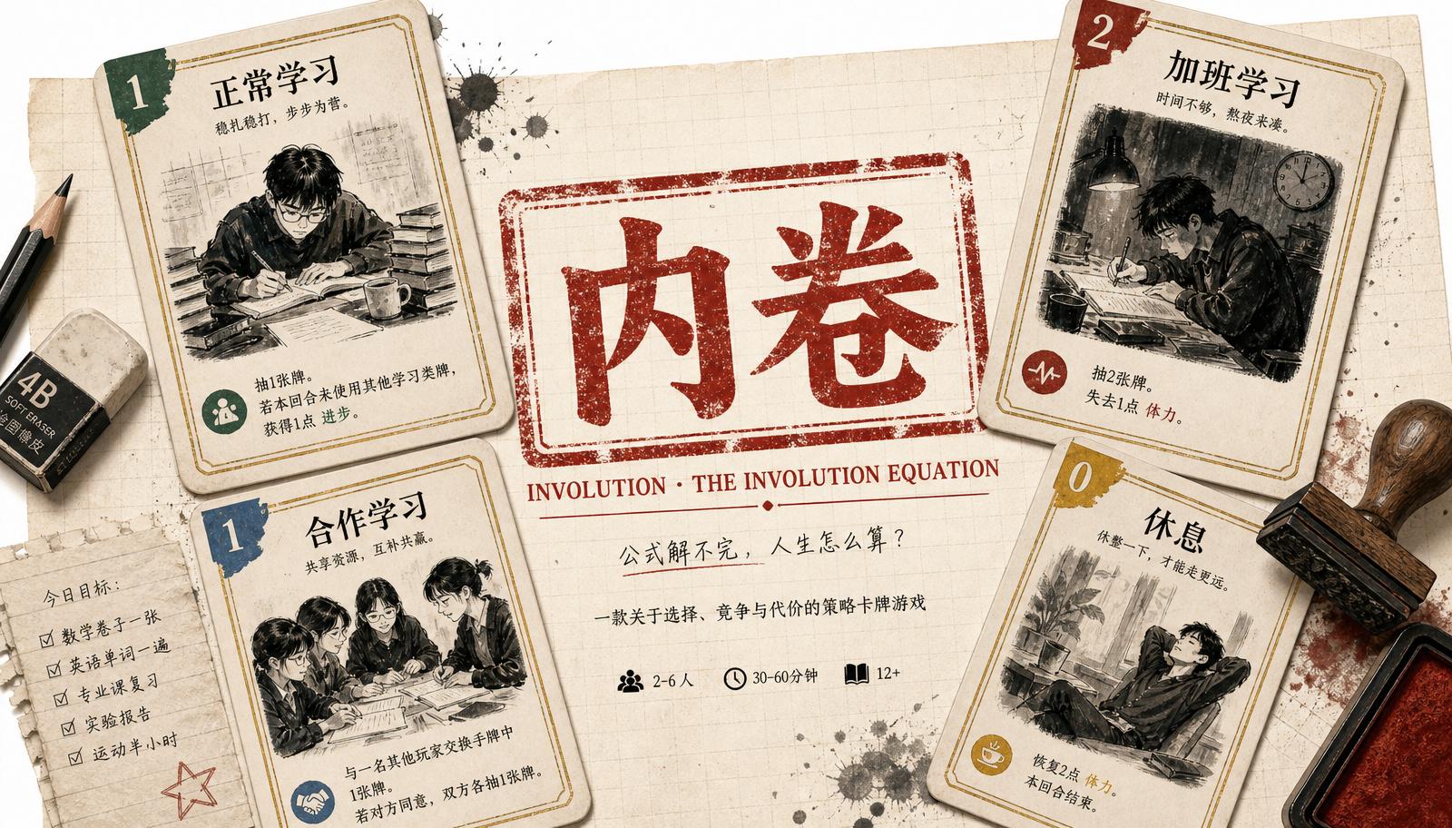 Involution — a satirical exam-paper card game